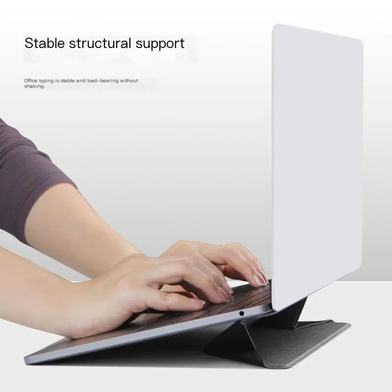 Invisible Laptop Stand – Slim, Foldable & Waterproof