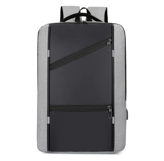 Men’s Business Multi-Functional USB Charging Backpack – Waterproof Oxford Laptop Bag