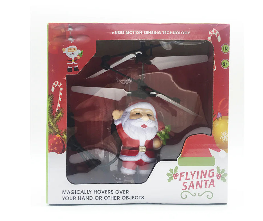 Remote Control Santa Claus Flying Toy Drone – Christmas RC Plane for Kids