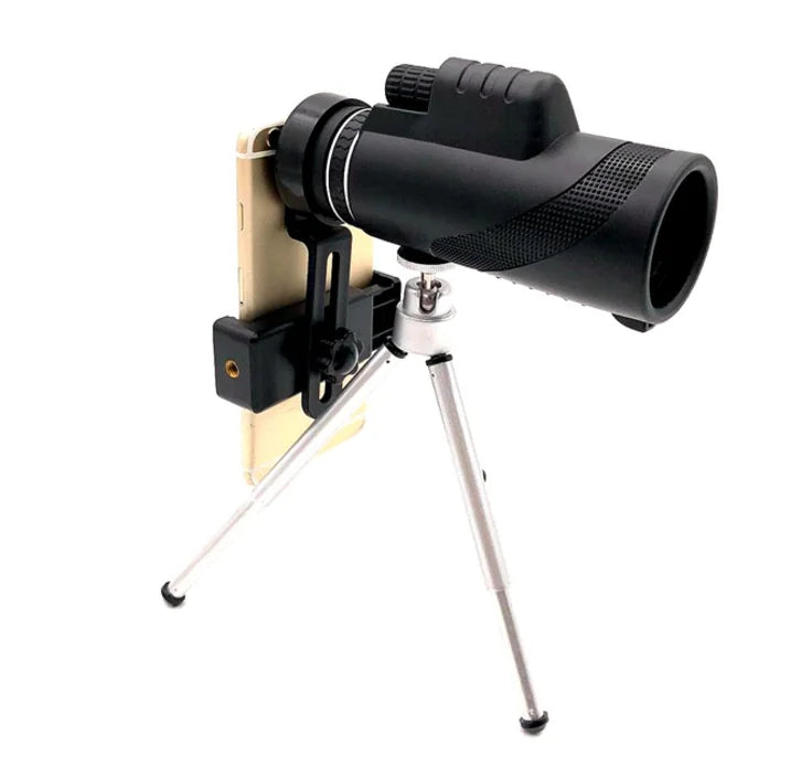 40X HD High-Definition Telescope with Universal Smartphone Mount
