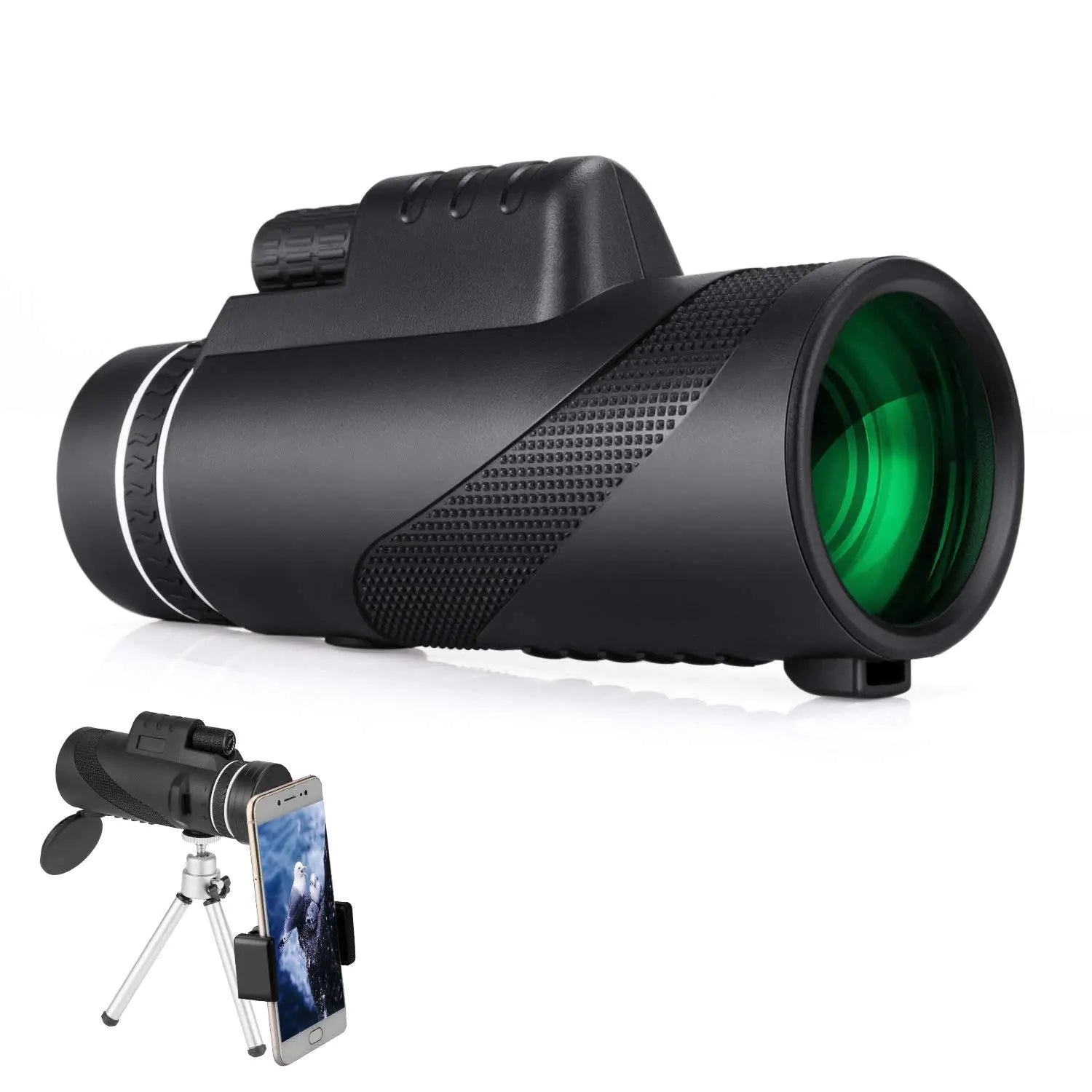 40X HD High-Definition Telescope with Universal Smartphone Mount
