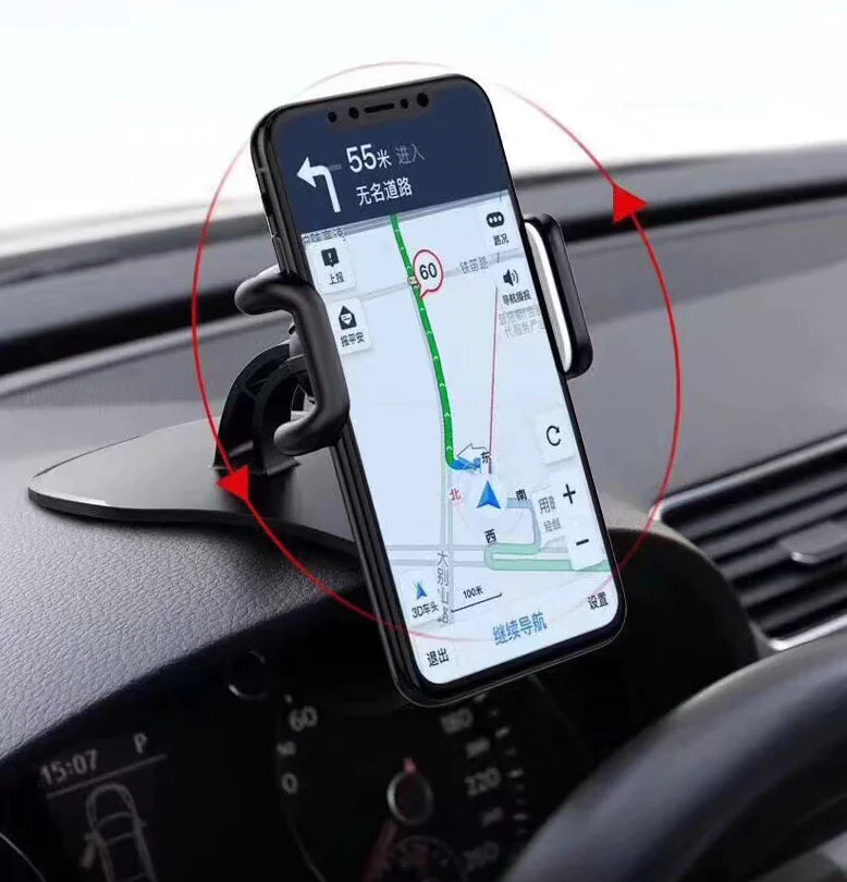 360° Rotating Multi-Functional Car Phone Holder (HUD Direct View & Universal Fit)