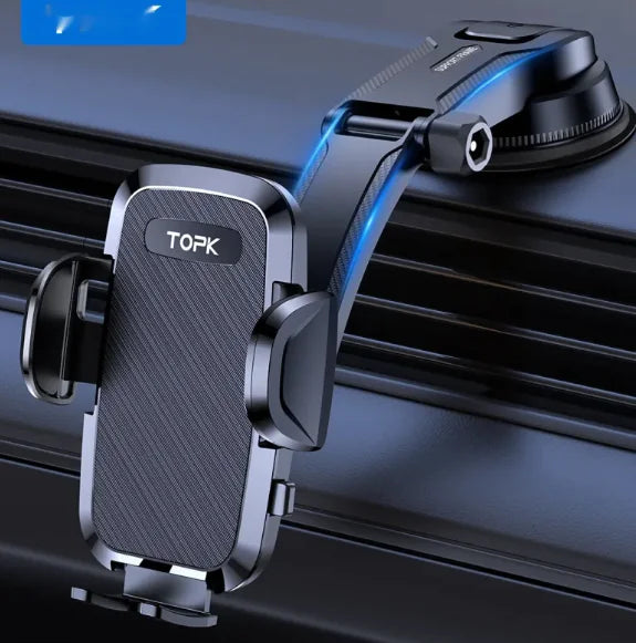 Rotating Air Vent Phone Holder with Hook (Secure Grip & 360° Rotation)