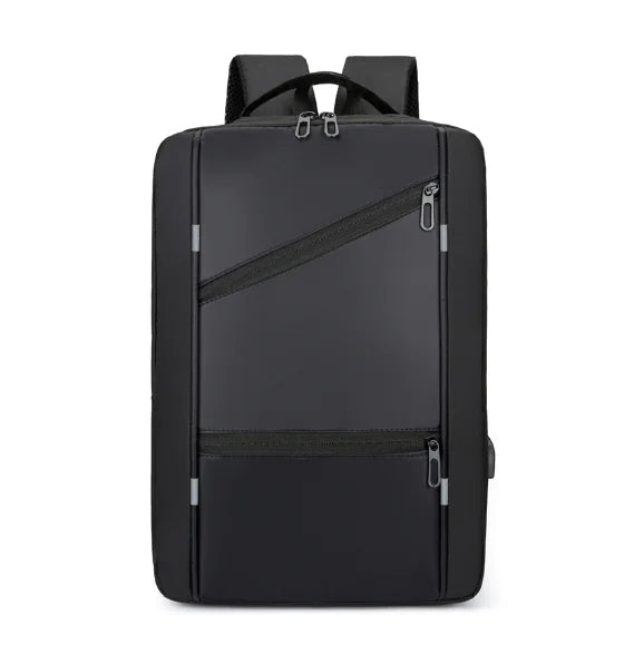 Men’s Business Multi-Functional USB Charging Backpack – Waterproof Oxford Laptop Bag