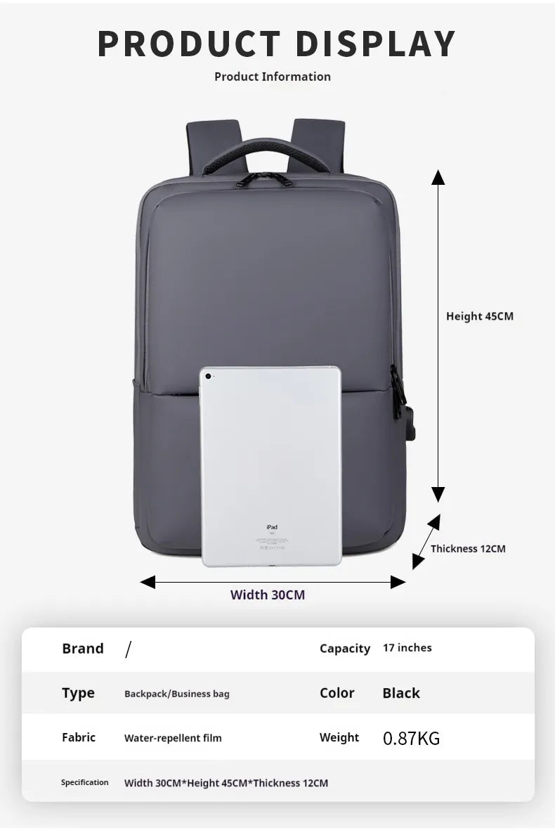 Ergonomic Business Backpack – Durable Professional Laptop Bag for Work & Travel