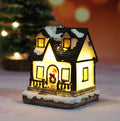 Festive Resin Christmas House Light Decoration – Holiday Gift Ornament