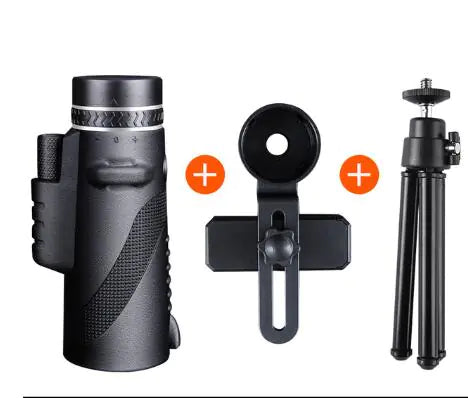 40X HD High-Definition Telescope with Universal Smartphone Mount