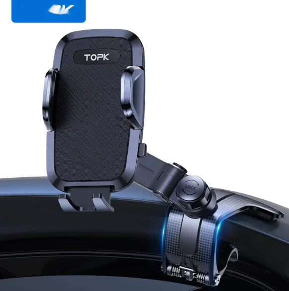 Rotating Air Vent Phone Holder with Hook (Secure Grip & 360° Rotation)