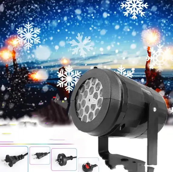 USB Projector Lights – 16 Snowflake Patterns